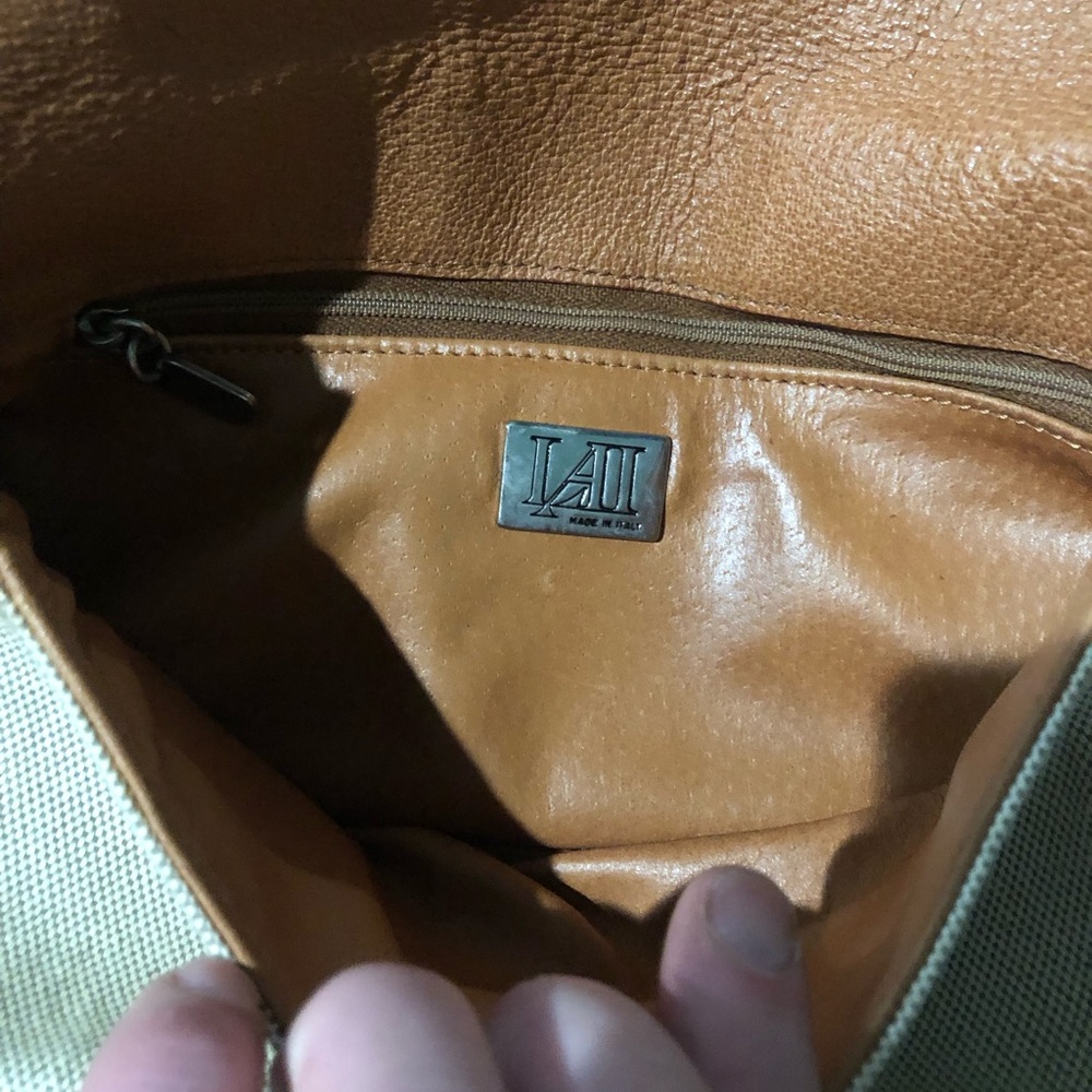 Lai Leather-Trim Shoulder Bag
